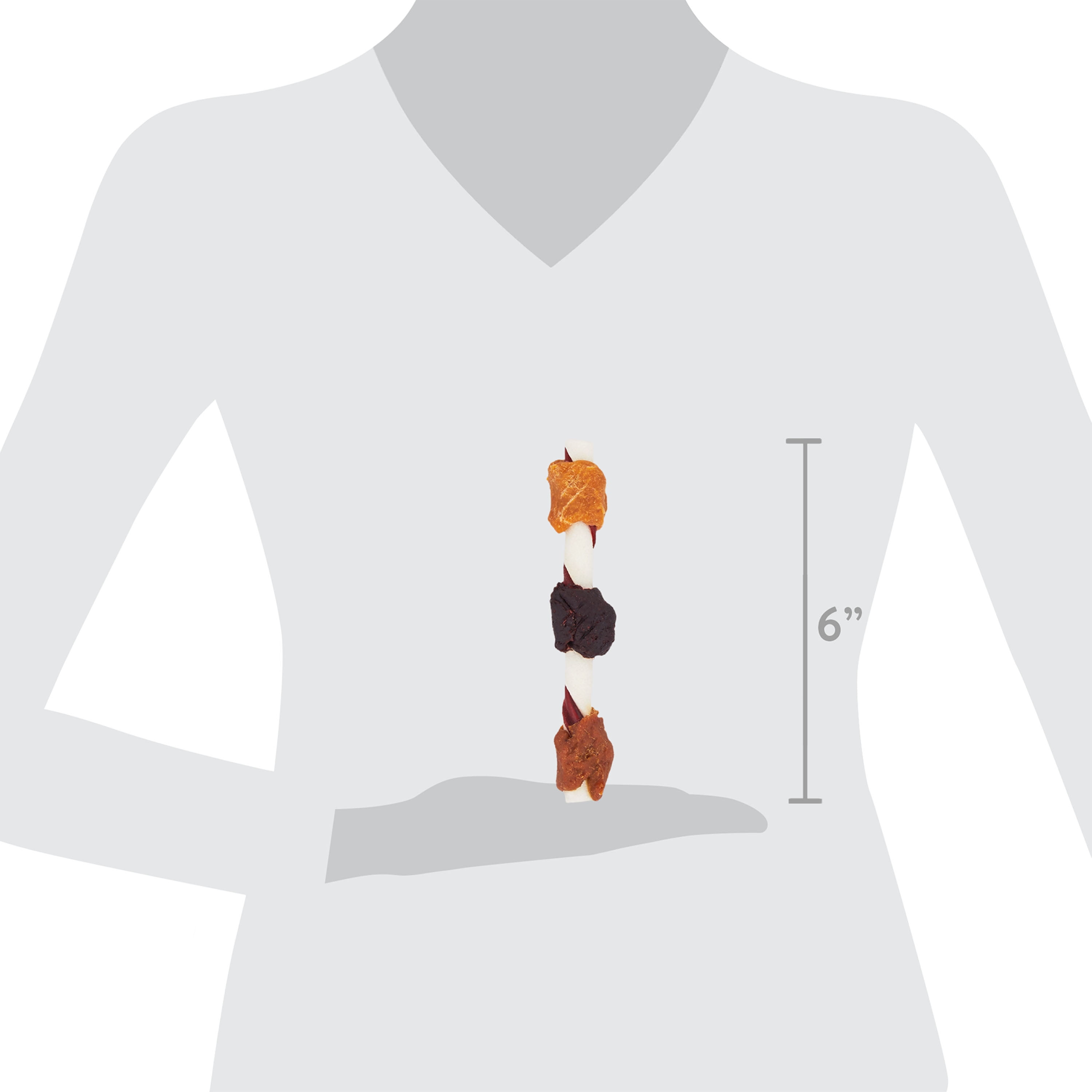 Vibrant Life Tri-Flavored Rawhide Chew Kabobs for Dogs