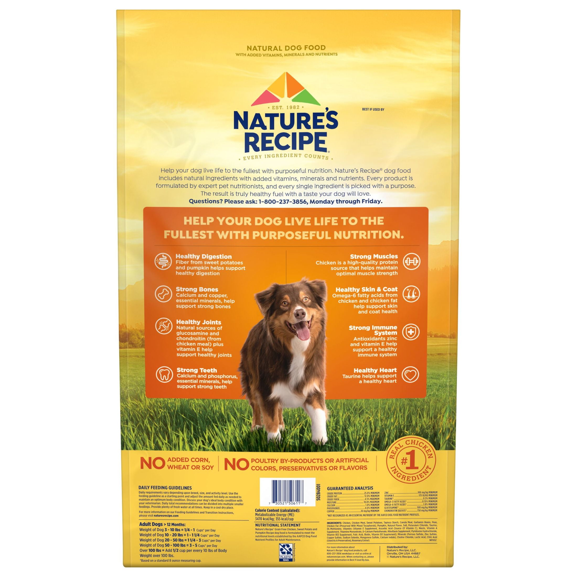 Nature's Recipe Grain-Free Chicken Dog Food 23lb