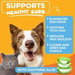 Paw Science Ear Cleaner Wipes for Dogs & Cats