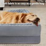 Large Dog Bolster Sofa Bed with Waterproof Lining