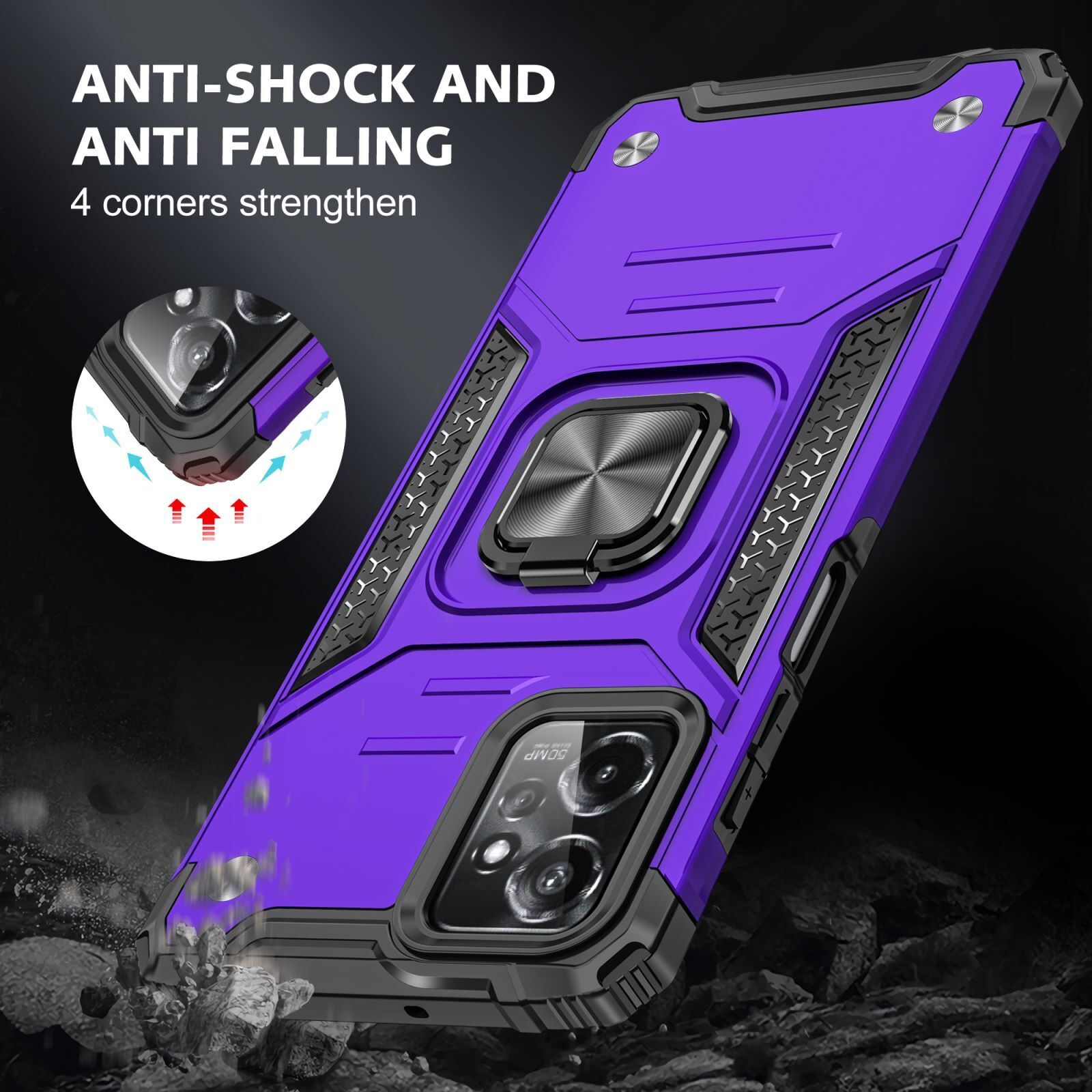 Motorola Moto G Pure/Power 5G Case with Glass