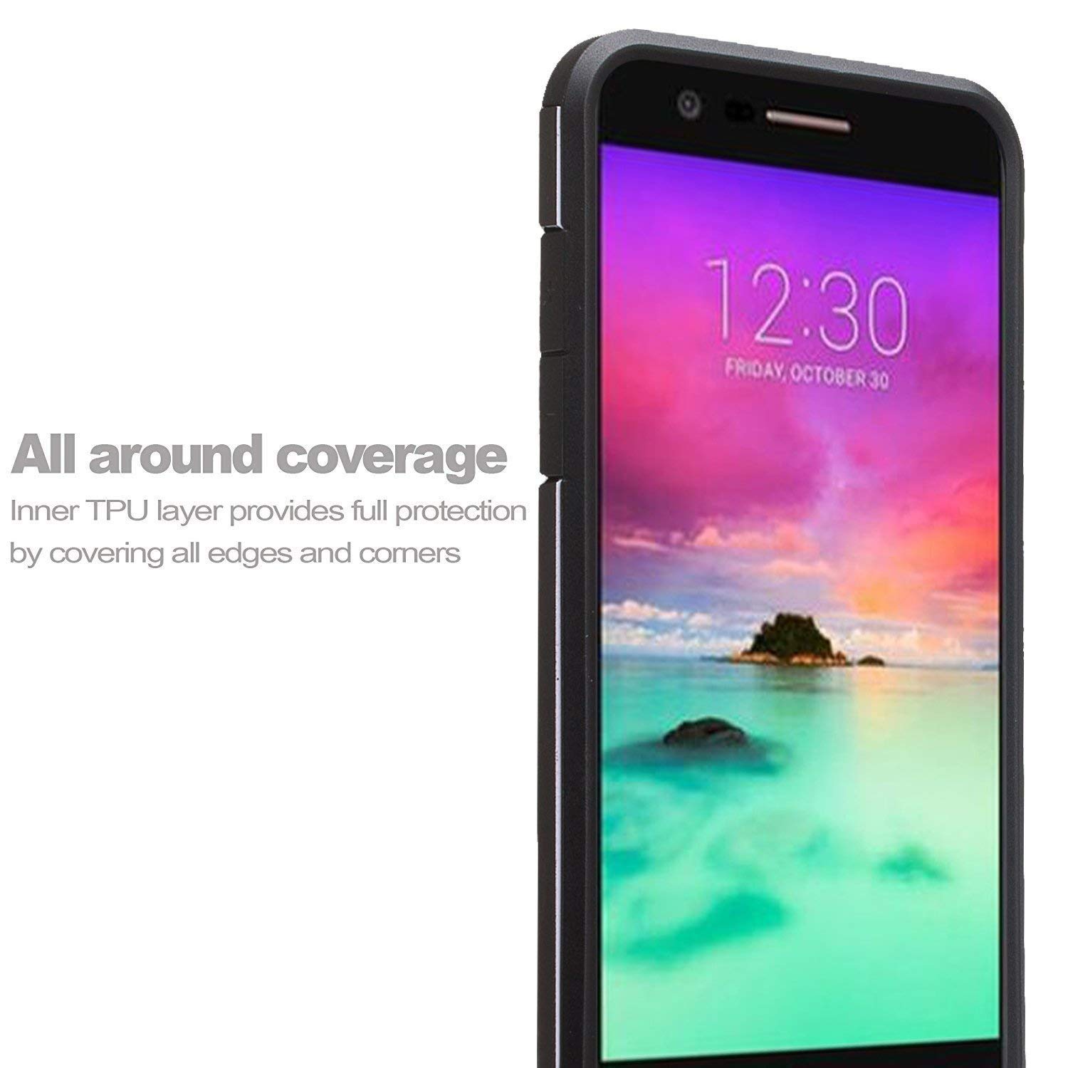 Purple Butterfly Hybrid Case for LG Stylo 4/Q Stylus