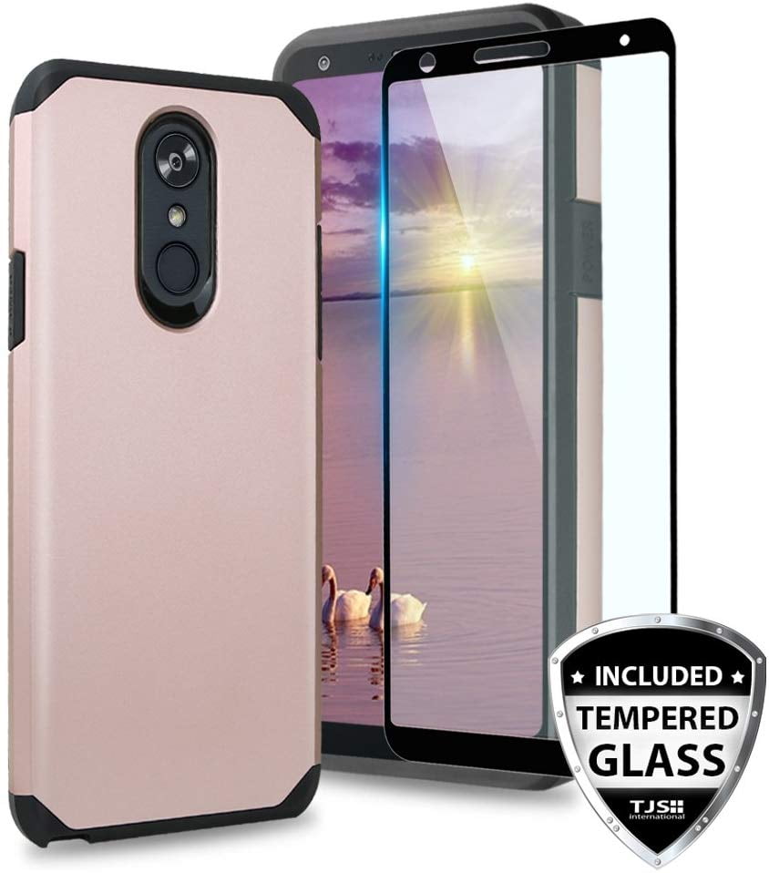LG Stylo 5 Rose Gold Dual Layer Phone Case