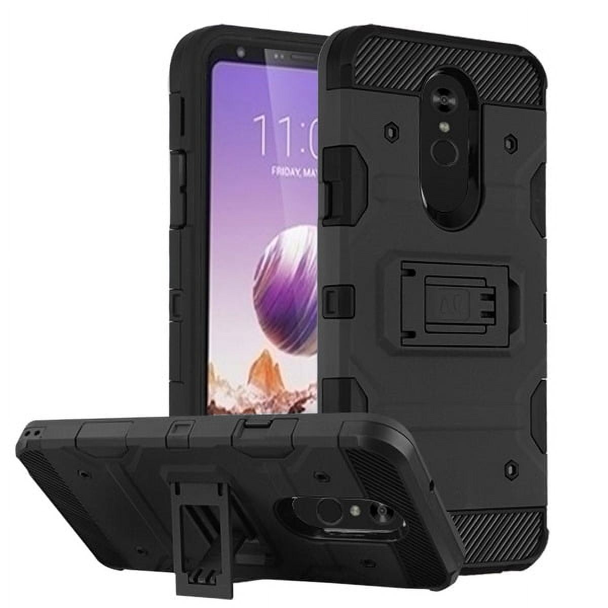 LG Stylo 5 Rugged Armor Case with Kickstand