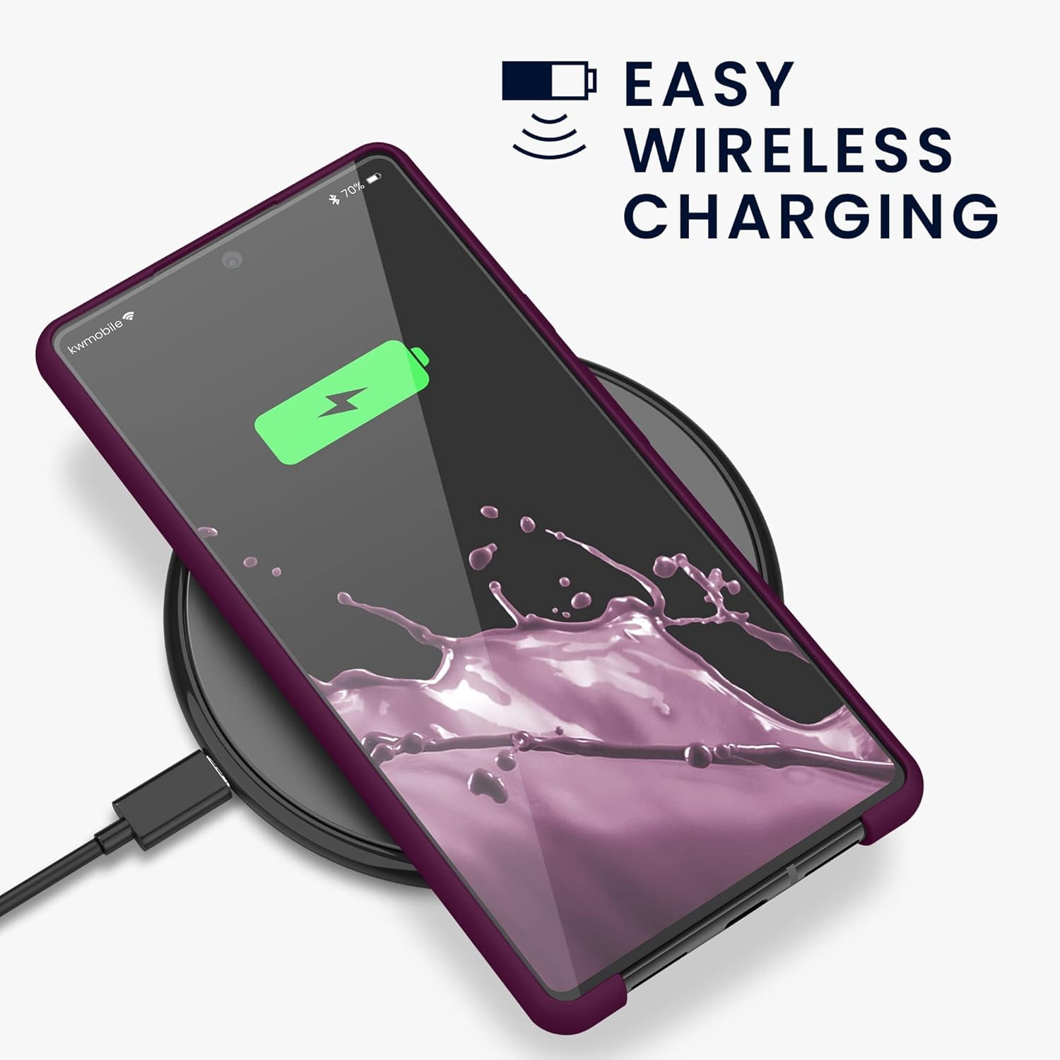 Google Pixel 6 Rubberized TPU Case - Bordeaux Violet