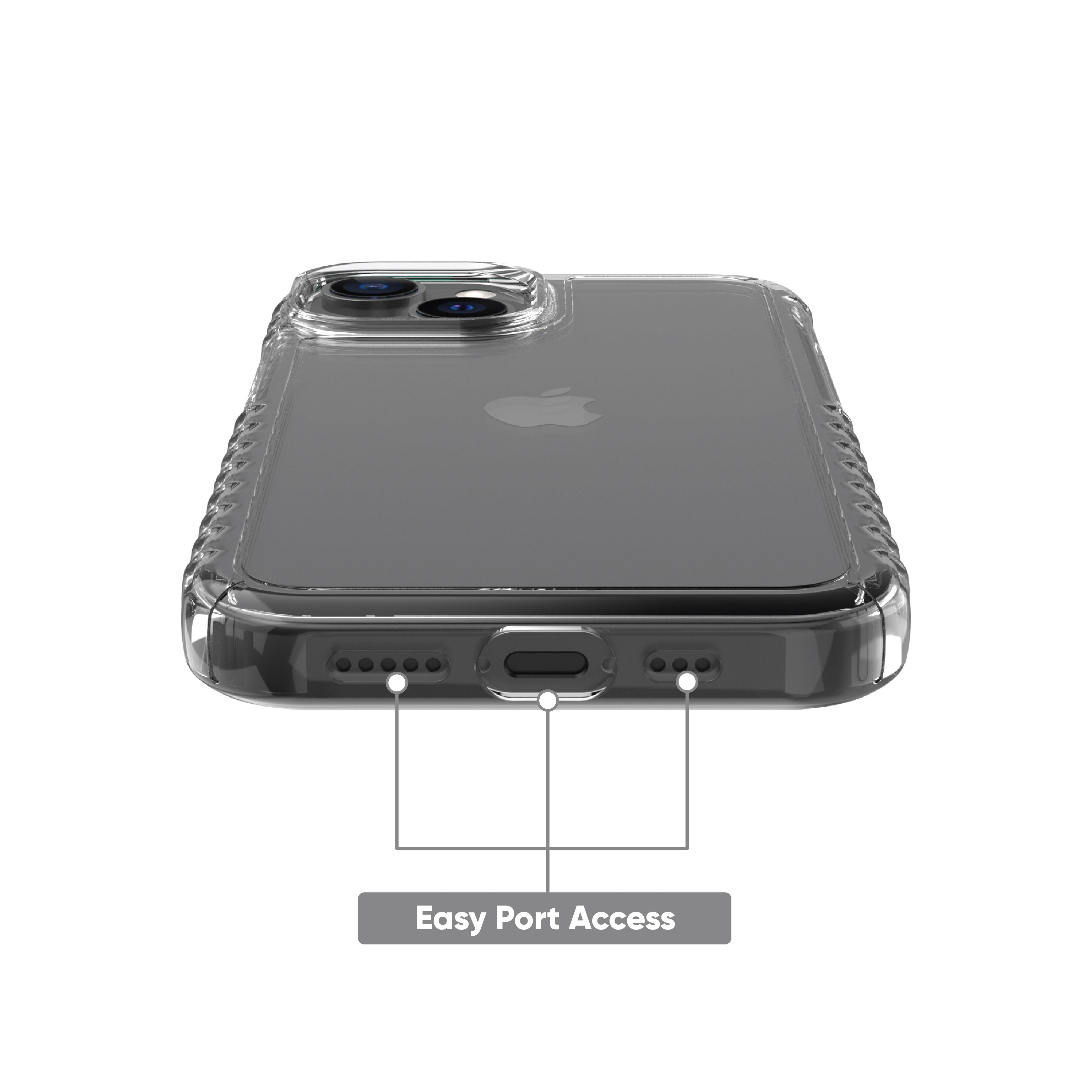 onn. Clear Gel Case for iPhone 14/13