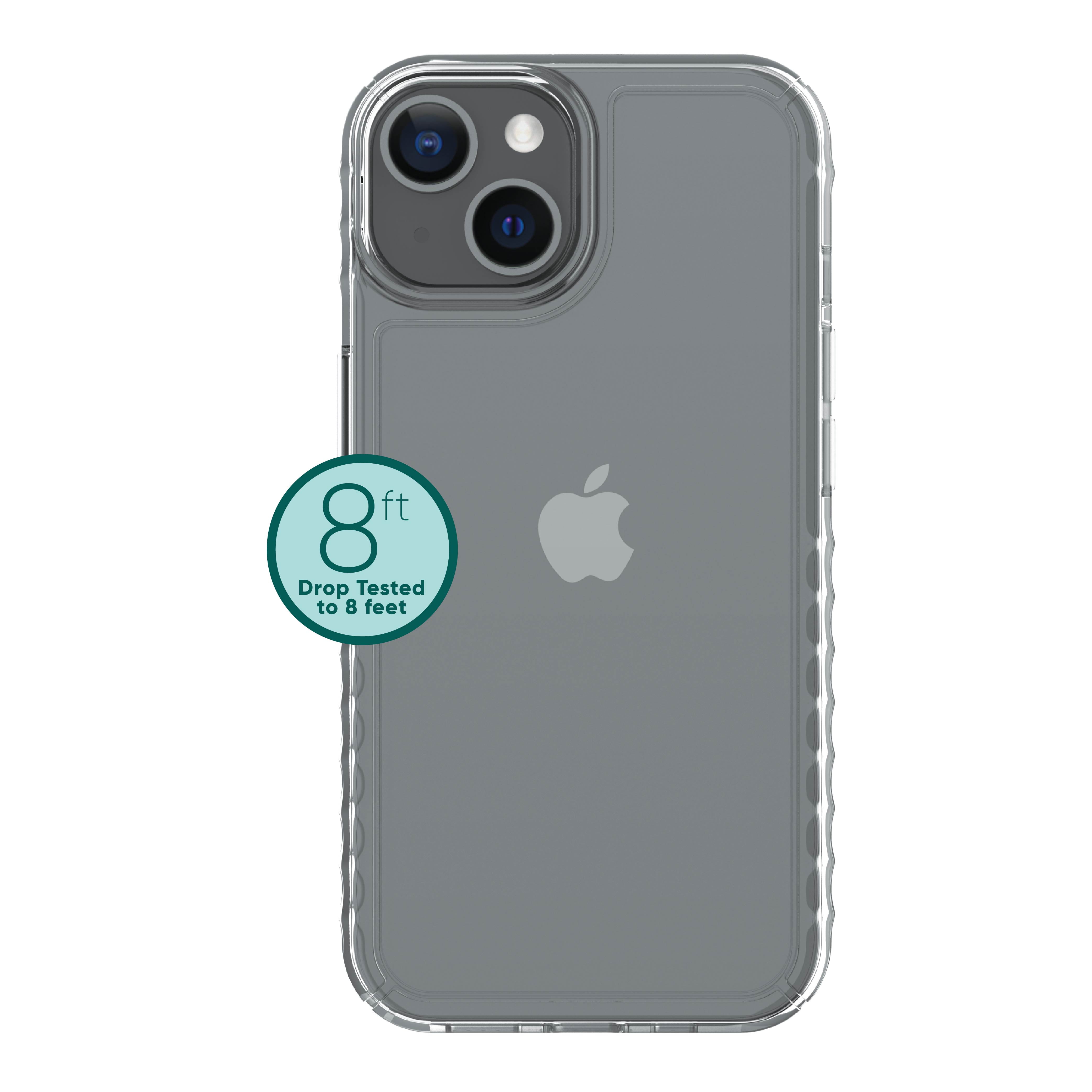 onn. Clear Gel Case for iPhone 15 Plus & 14 Plus