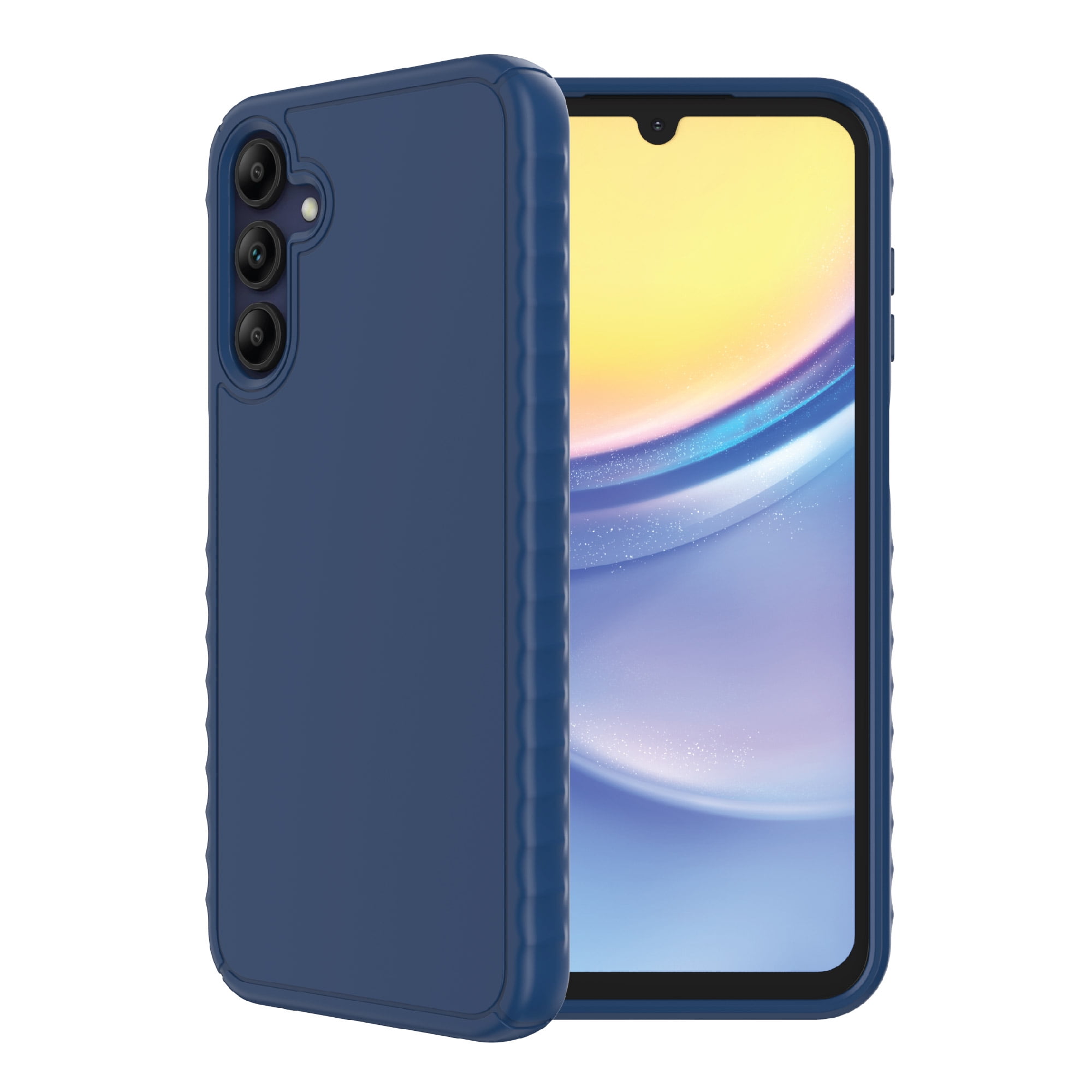 onn. Blue Protective Gel Case for Galaxy A15 5G