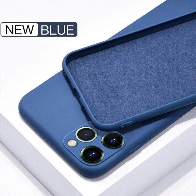 Silicone Case with Camera Lens Cover for iPhone