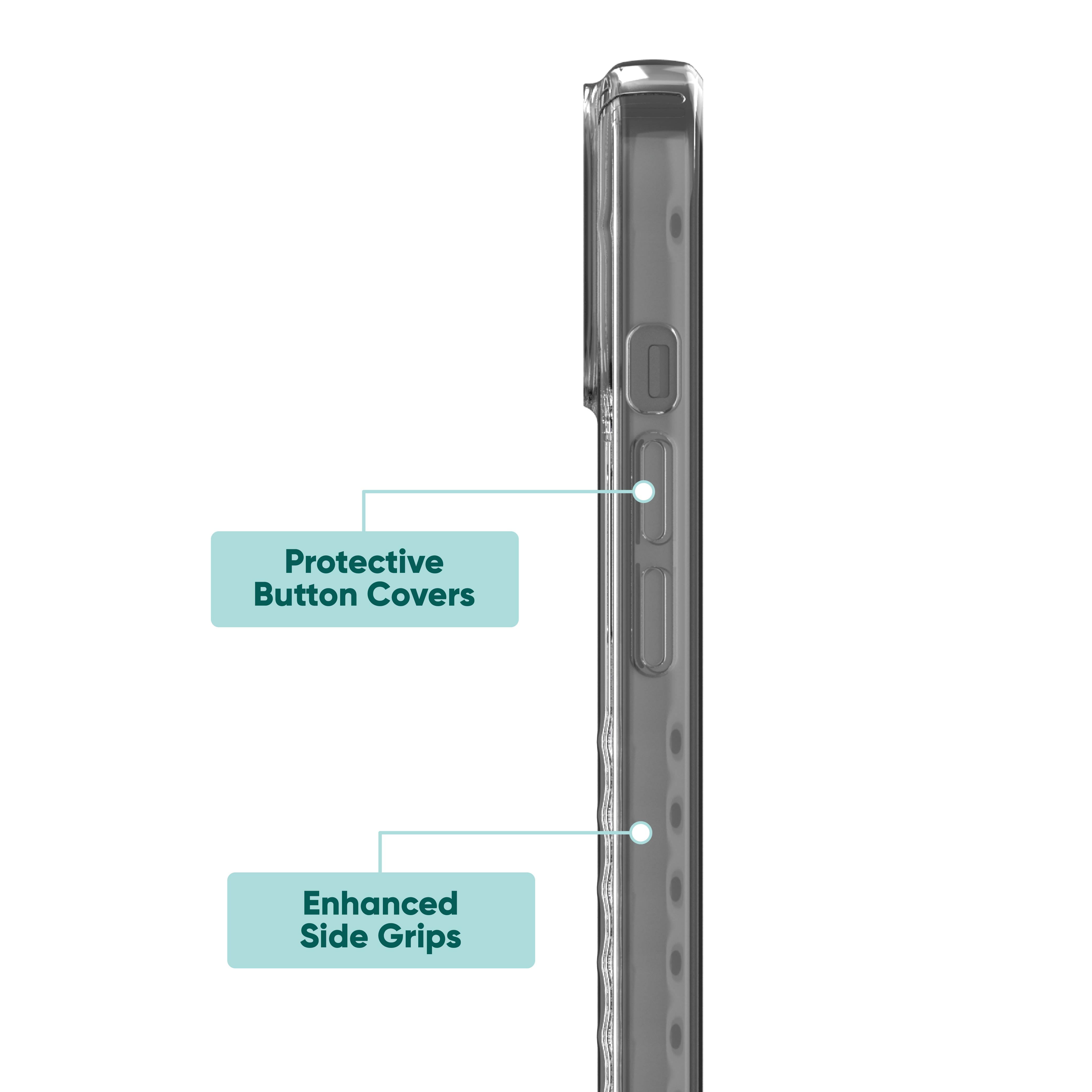 onn. Clear Gel Case for iPhone 15 Plus & 14 Plus