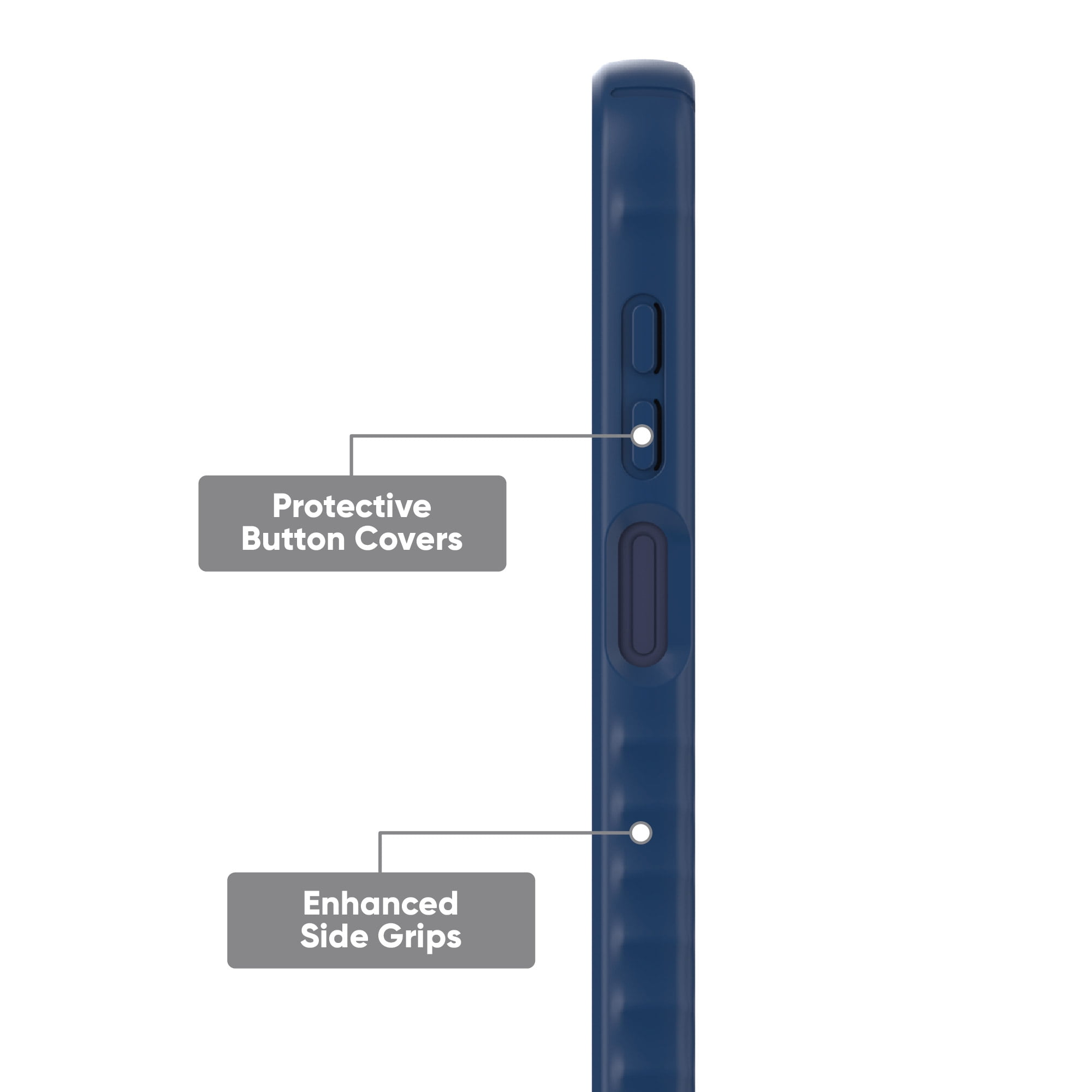 onn. Blue Protective Gel Case for Galaxy A15 5G