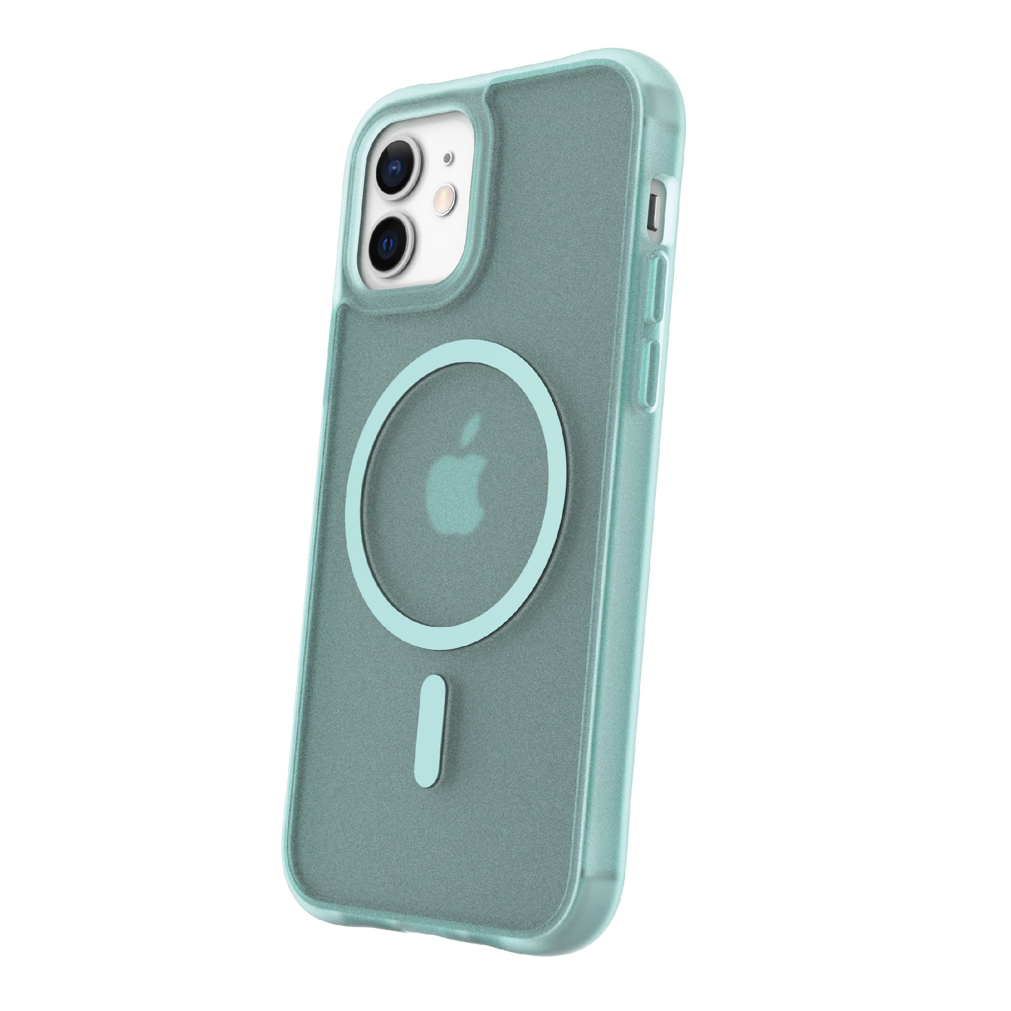 onn. Frosted Teal MagSafe Case for iPhone 12/12 Pro