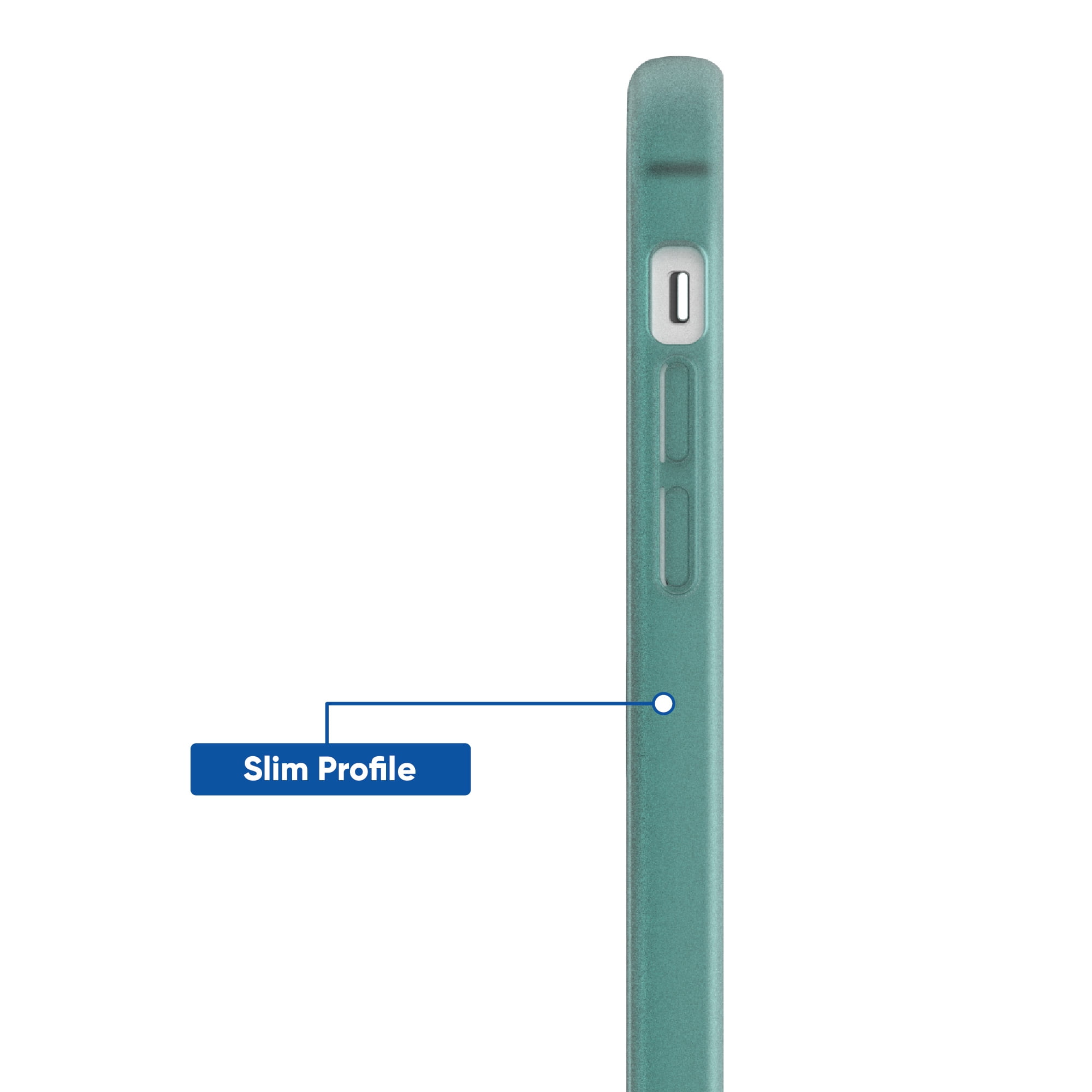 onn. Frosted Teal MagSafe Case for iPhone 12/12 Pro