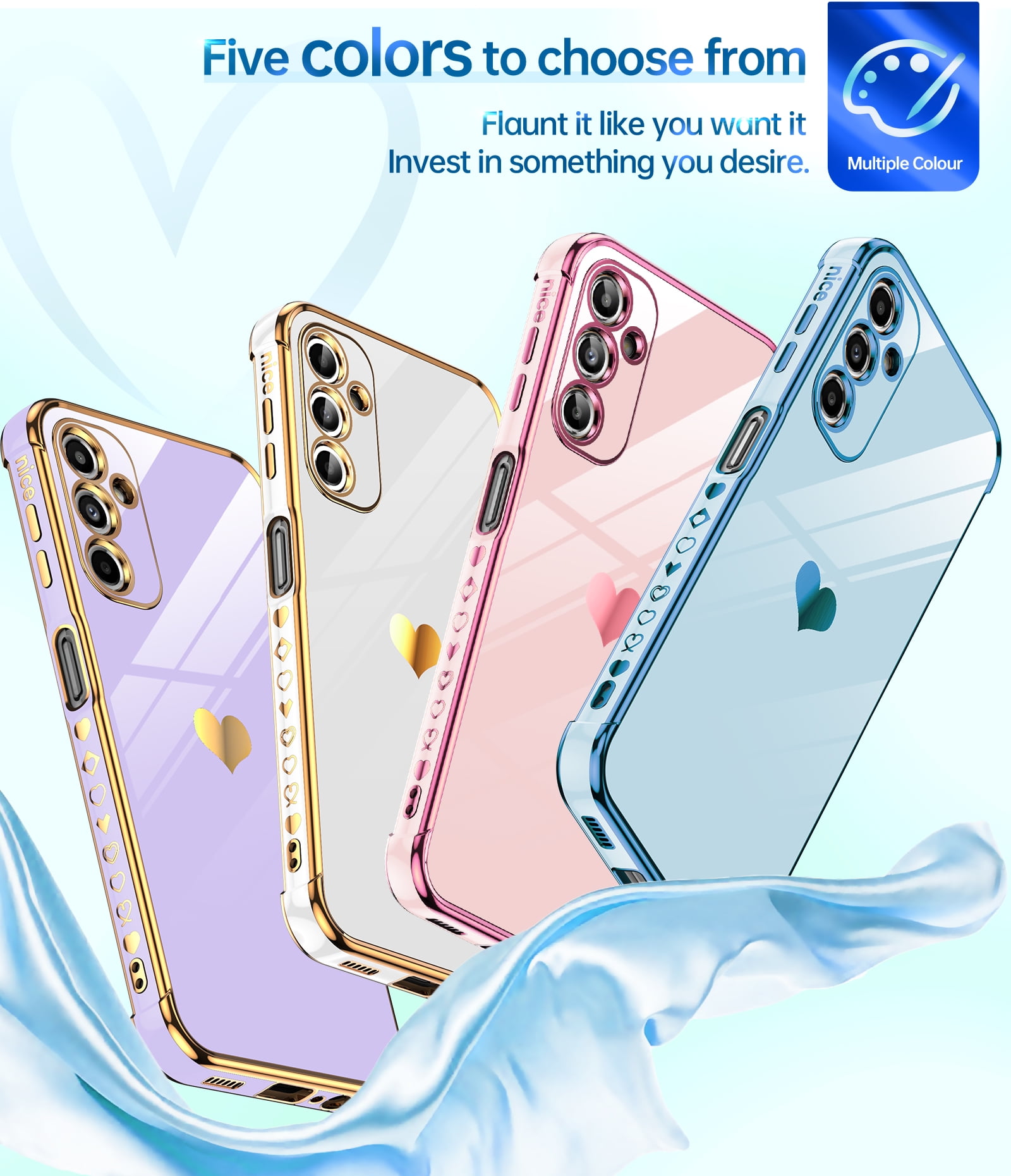 LeYi Samsung Galaxy A14 Case with Screen Protector