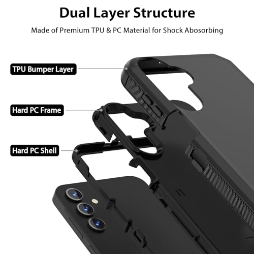 Jiunai Samsung Galaxy A15 5G Shockproof Case