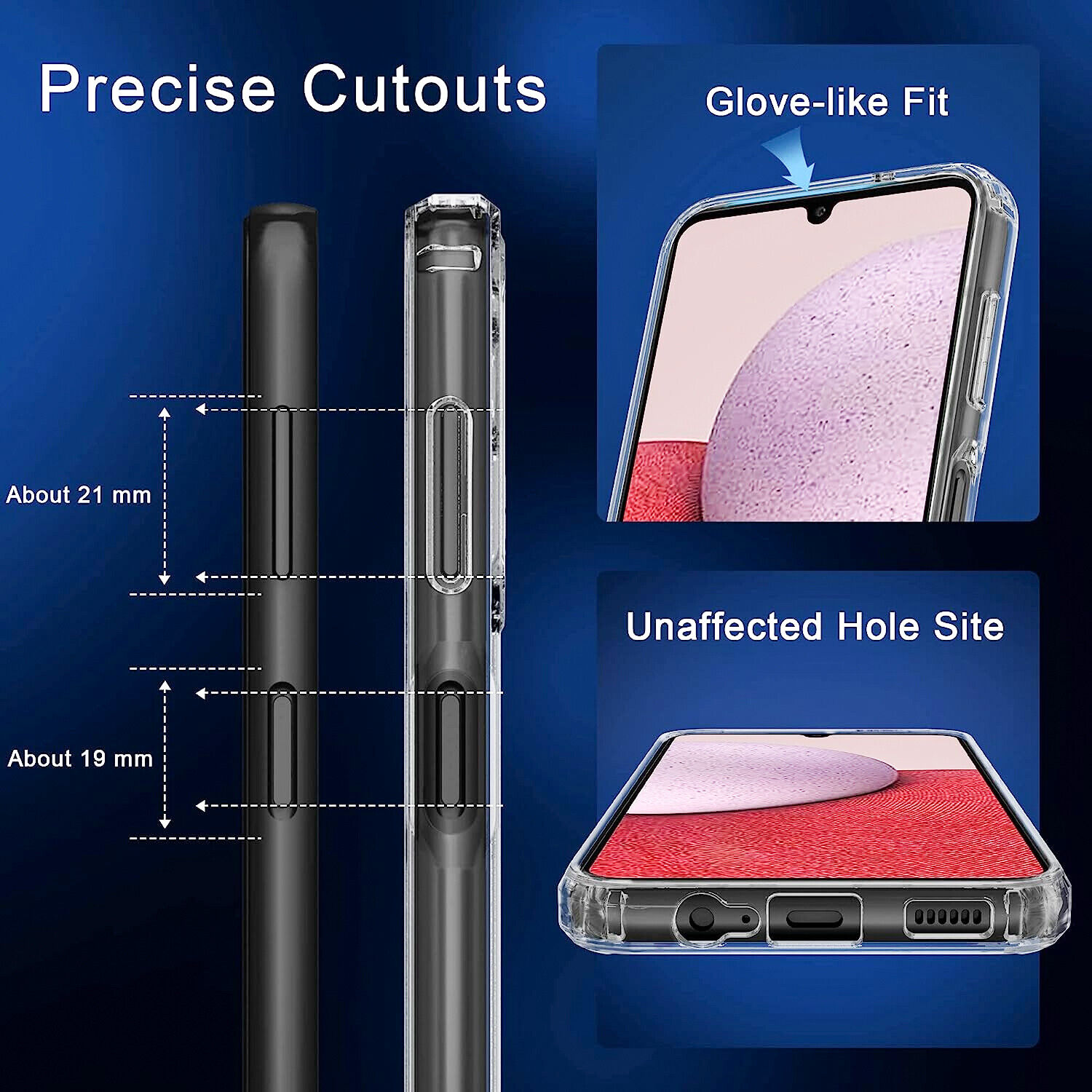 Case and Screen Protector for Samsung Galaxy A15