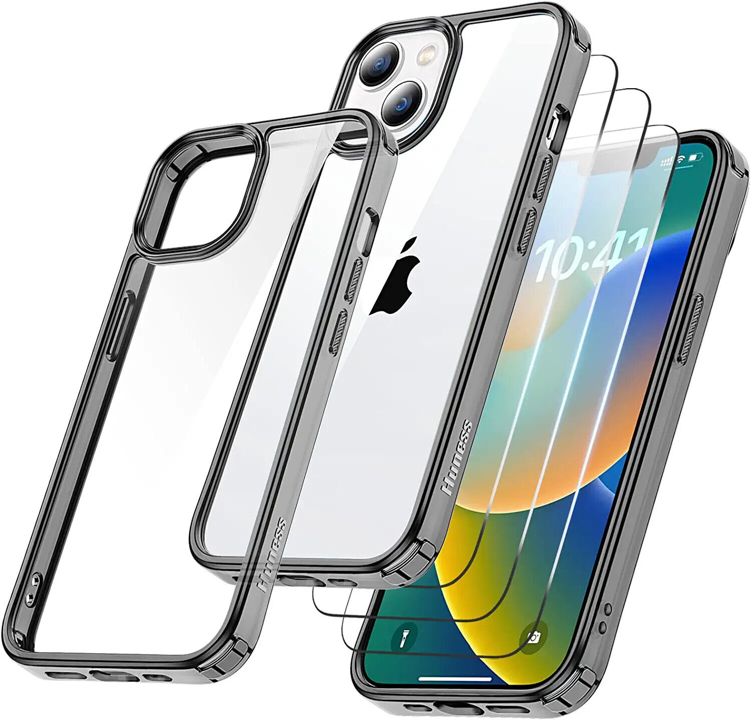 iPhone 15 Pro Max Plus Shockproof Case with Glass