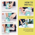 X Home Rotating Cheese Grater and Vegetable Slicer