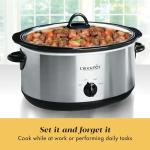 7 Quart Stainless Steel Oval Slow Cooker