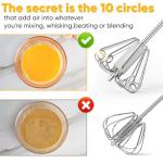 Whizzy Whisk Stainless Steel Semi-Automatic Blender