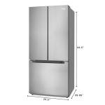 KoolMore 18.5 cu. ft. Stainless Steel French Refrigerator