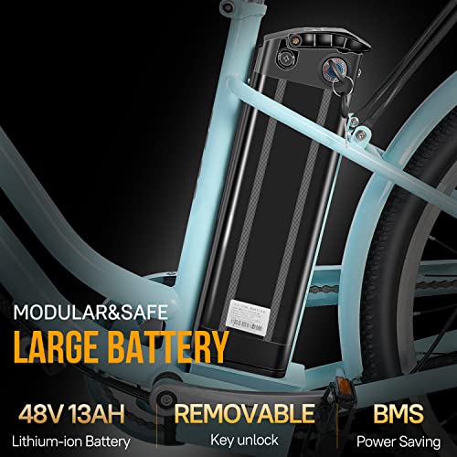 GELEISEN 500W Electric Step-Thru City Bike