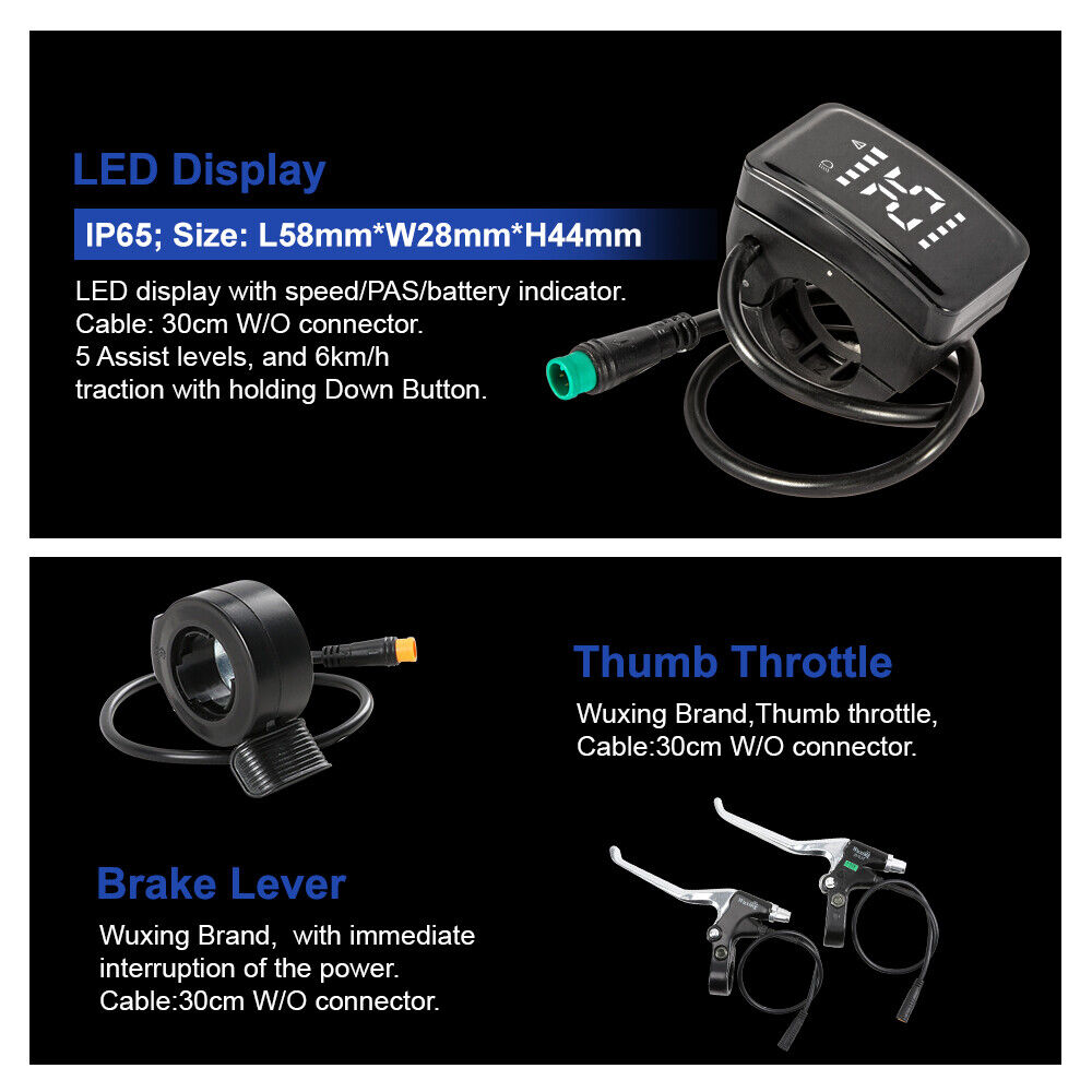 26" Electric Bike Conversion Kit with 500W Hub