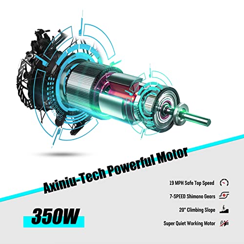 Axiniu 26'' Electric Commuter Bike with 500W Motor