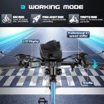 VIVI 500W Folding Electric Bike, 26", 22MPH