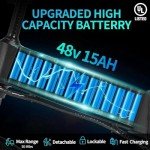 Ridstar 1000W Electric Fat Tire Folding Bike