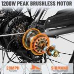 ACTBEST 1200W Electric Mountain Bike for Adults