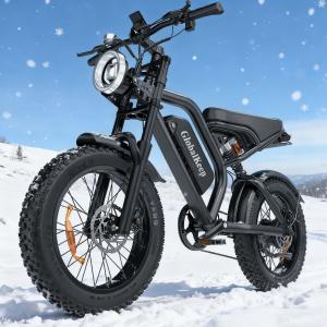 GlobalKeep 1500W Electric Mountain Bike with Fat Tires