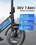 DYU 14" Folding Electric Bike with 500W Motor