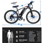 Setoh 26" 1200W Electric Mountain Bike for Adults