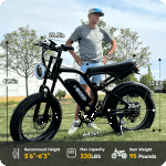 GlobalKeep 1500W Electric Mountain Bike with Fat Tires