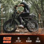 750W Electric Mountain Bike with Fat Tires