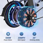 AOVOPRO EB60 Folding Electric Bike with Two Seats