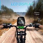 Adult Electric Fat Tire Mountain Bike, 1500W