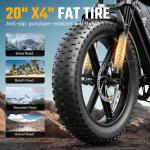 TST 750W Electric Mountain Bike for Adults