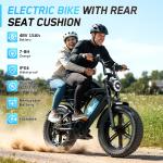 Adult Electric Fat Tire Mountain Bike, 1500W