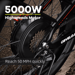 26" Fat Tire Electric Bike, 5000W, 150 Miles