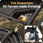 GlobalKeep 1500W Electric Mountain Bike with Fat Tires