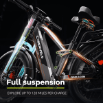 26" Fat Tire Electric Bike, 5000W, 150 Miles