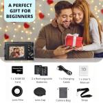 48MP 4K Camera with Flip Screen and 16X Zoom