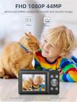 Camkory 44MP FHD 1080P Kids Digital Camera