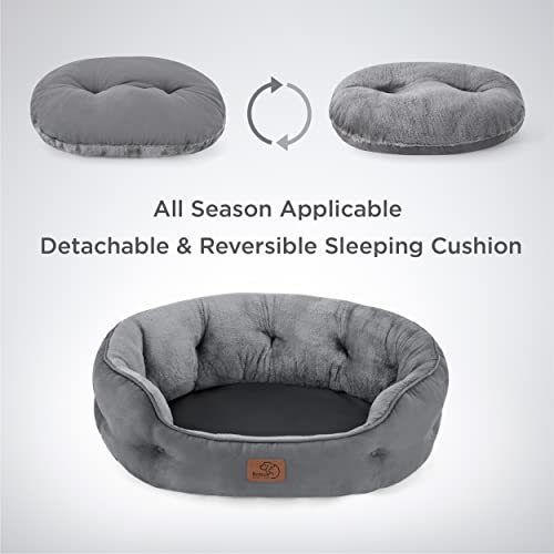 Comfy Round Cat Bed with Slip-Resistant Bottom