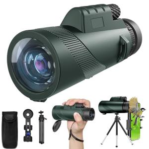 Compact 10X42 HD Monocular with Tripod & Holder