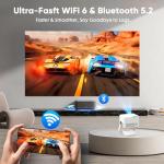 Smart Mini Projector with WiFi & Bluetooth