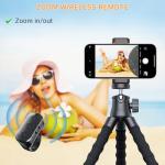 Flexible Phone Tripod with Wireless Remote Zoom