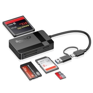 4 in 1 USB Card Reader for Multiple Formats